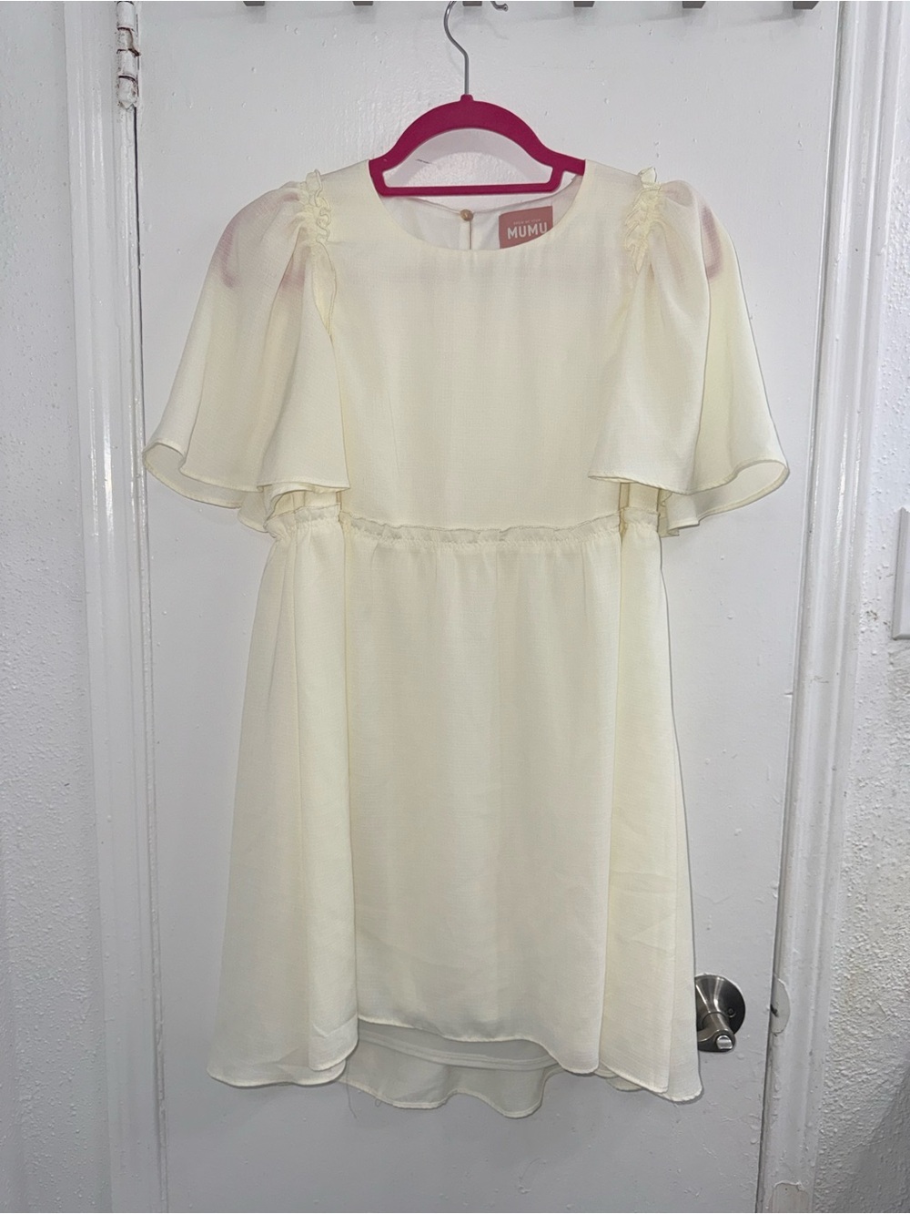 Show Me Your Mumu babydoll dress with flutter sleeves size S